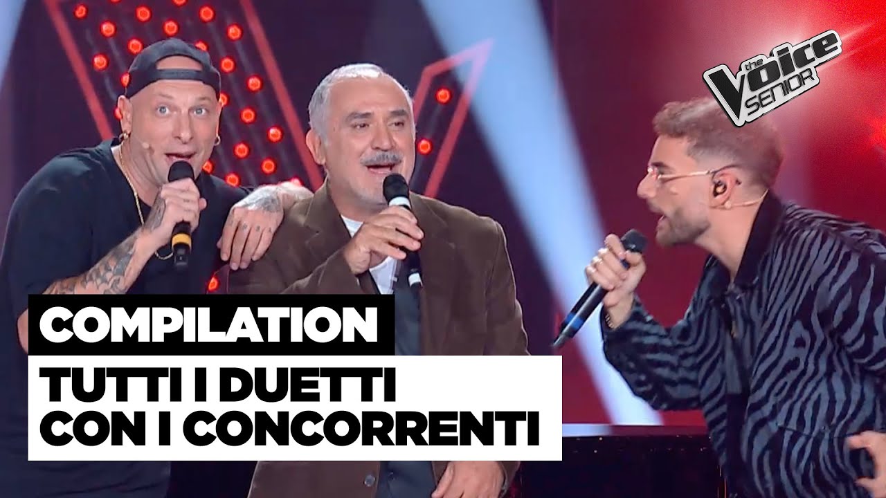 I concorrenti DUETTANO con i coach e gli ospiti di The Voice Senior (Compilation)