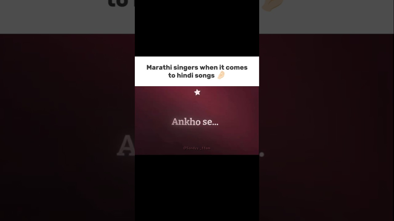 Marathi Singers Speaking Hindi Be Like 😭🔥