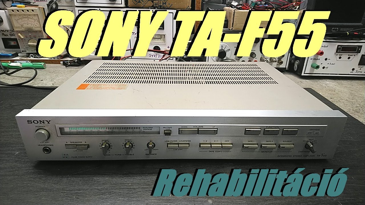 SONY TA F55 javítás és a mechanikus hangerő jelző!