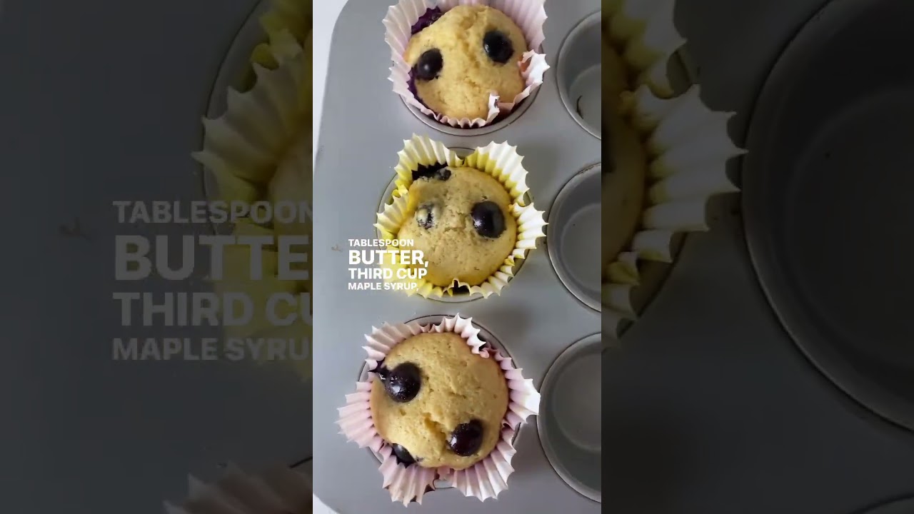 Fluffiest lemon blueberry muffins #shorts #kidsnacks #snacksforkids #bakingwithkids #blueberrymuffin