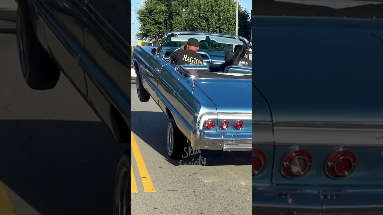 Rag Top 64 Impala LOWRIDER HOPPING in Los Angeles, California!