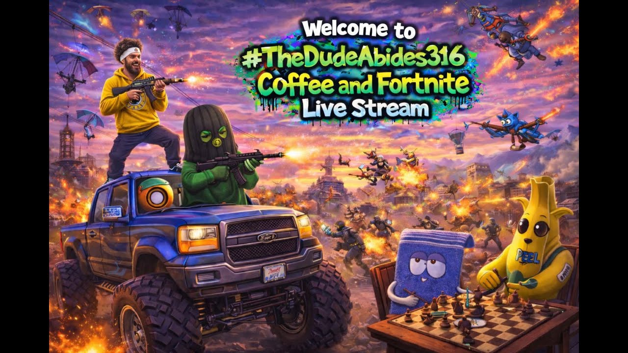 Welcome to #TheDudeAbides316 Coffee and #Fortnite live stream