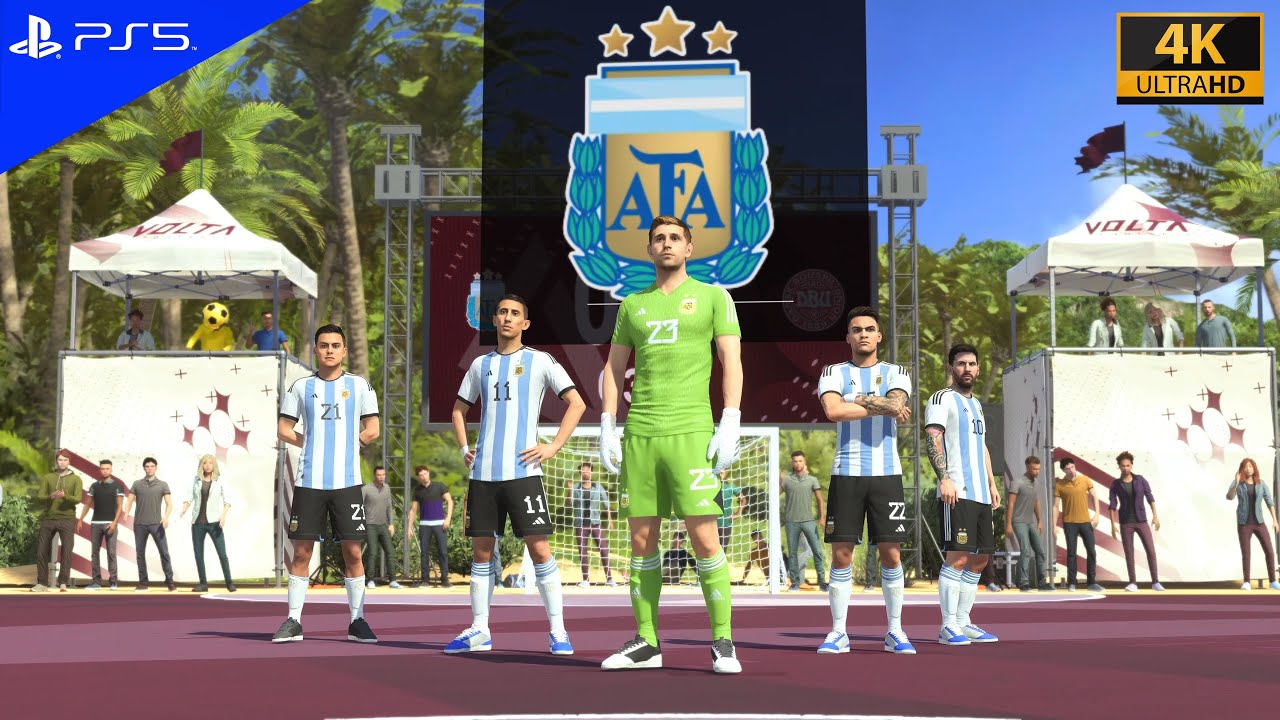 FIFA 23 VOLTA Football, ARGENTINA vs DENMARK gameplay, ps5, 4k