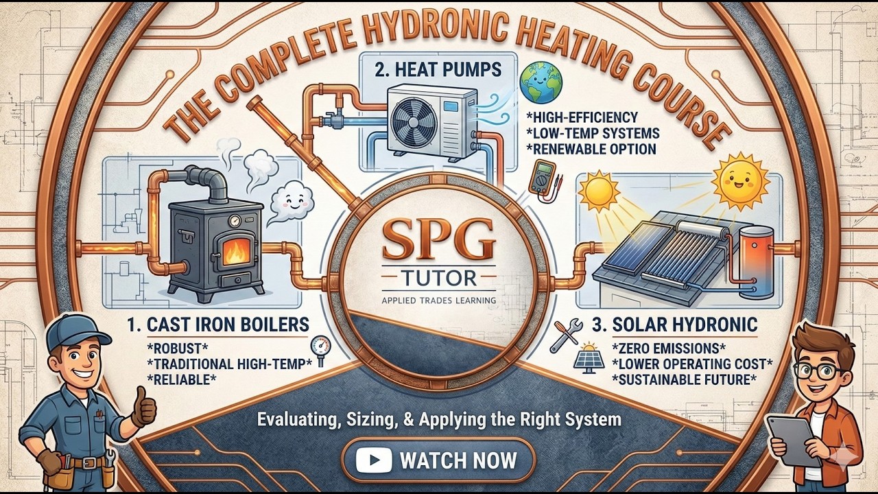Hydronic Heating, Evaluating, Sizing, and applying heat sources