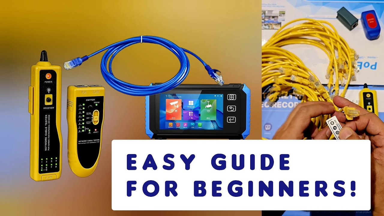 How to Use a Network Cable Tester &ndash; Easy Guide for Beginners! Trace & Test Ethernet Cables #rj45