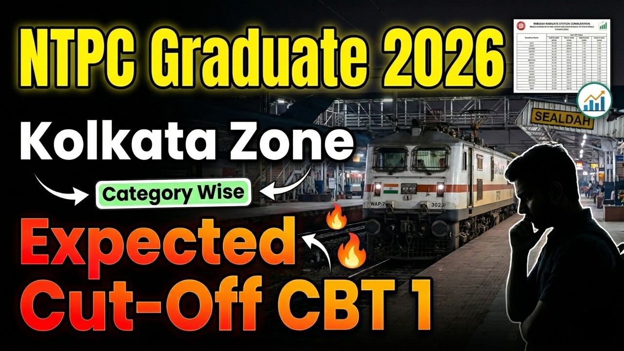 RRB NTPC Graduate CBT 1 2026 Kolkata Zone Cut-Off||RRB NTPC Graduate Safe Score For Kolkata Zone