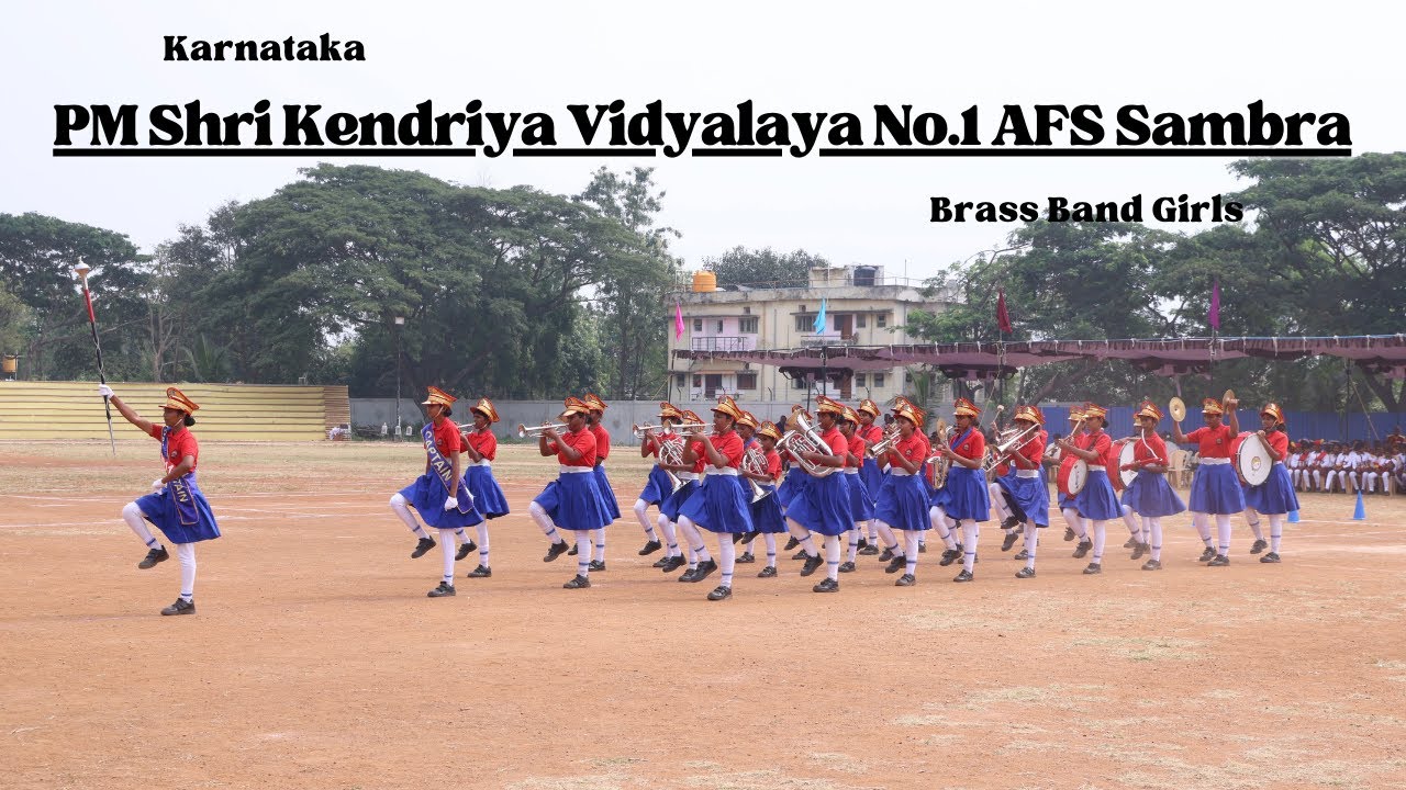 PM Shri Kendriya Vidyalaya No.1 AFS Sambra, Belagavi, Karnataka - Brass Band Girls