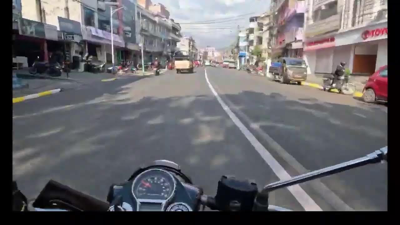 Aesthetic Bike Ride in Pokhara | No Music, Just Road #automobile #asmr #travel #channelpromotion