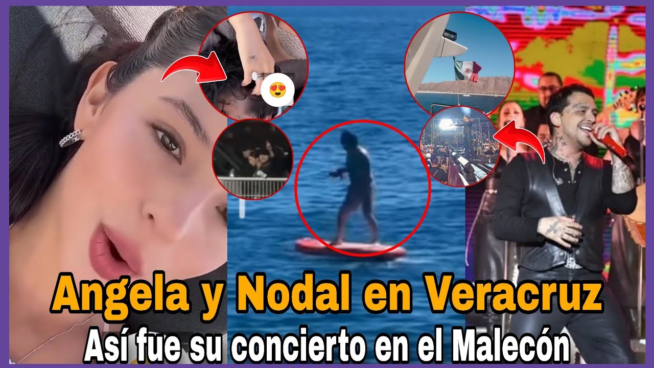 Nodal junto a &Aacute;ngela Aguilar triunfan en el Carnaval de Veracruz 2026!  Se van para la playa