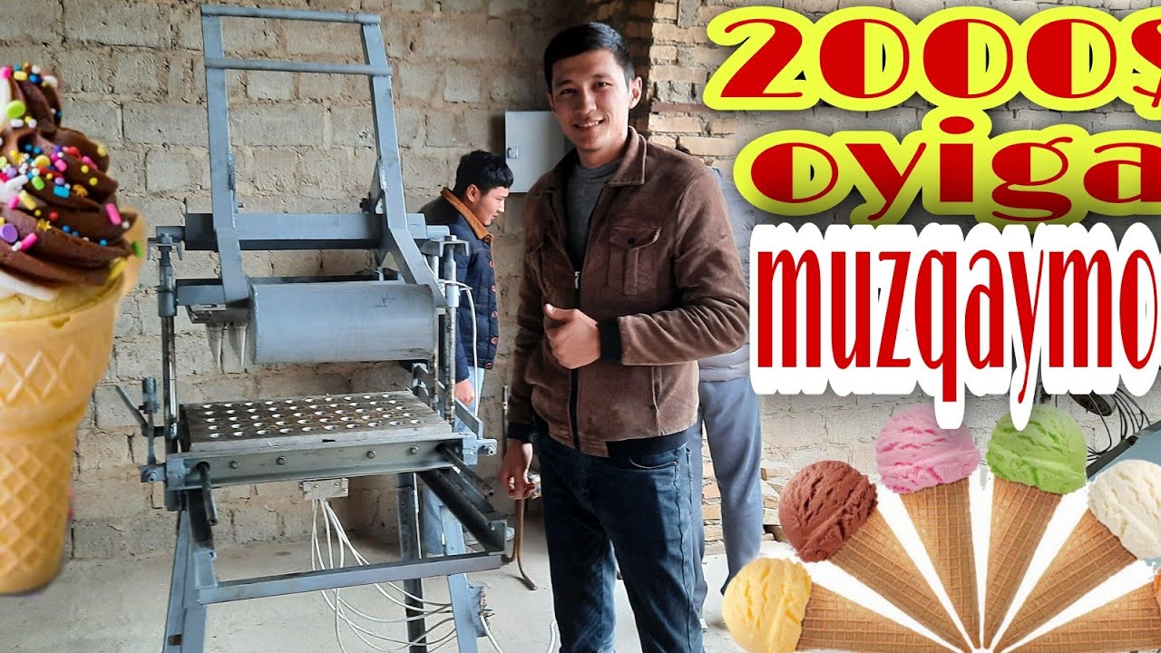 500$ - 2000$ oyiga muzqaymoq nonlarini ishlab chiqarish biznesi