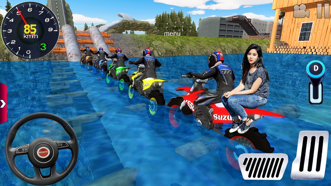 Juego de Motos - Motor Dirt Bike Racing Extreme stunts Driving #1 - Android / IOS gameplay [FHD]
