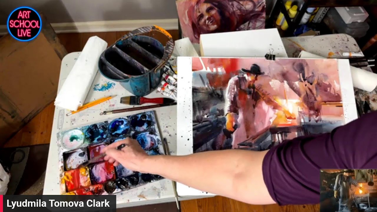 How Darks Create Impact in Watercolor with Lyudmila Tomova Clark