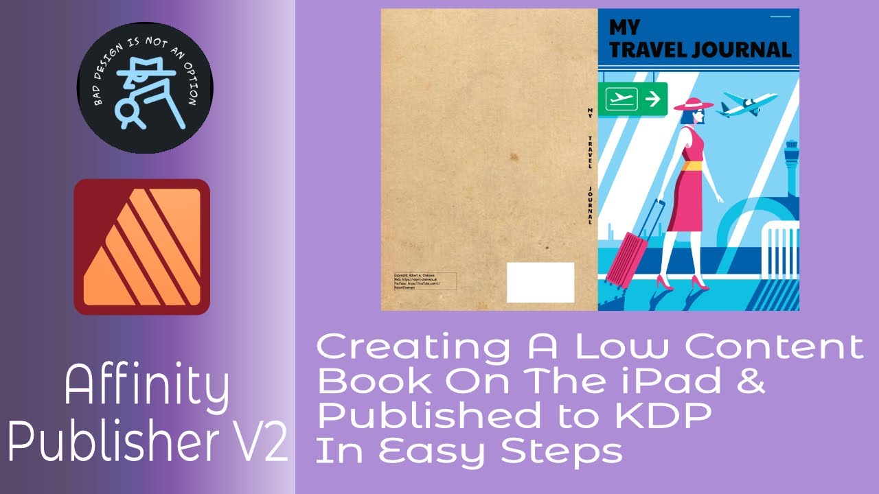 Creating A Low Content Book In Affinity Publisher V2 On The iPad Published to KDP In Easy Steps