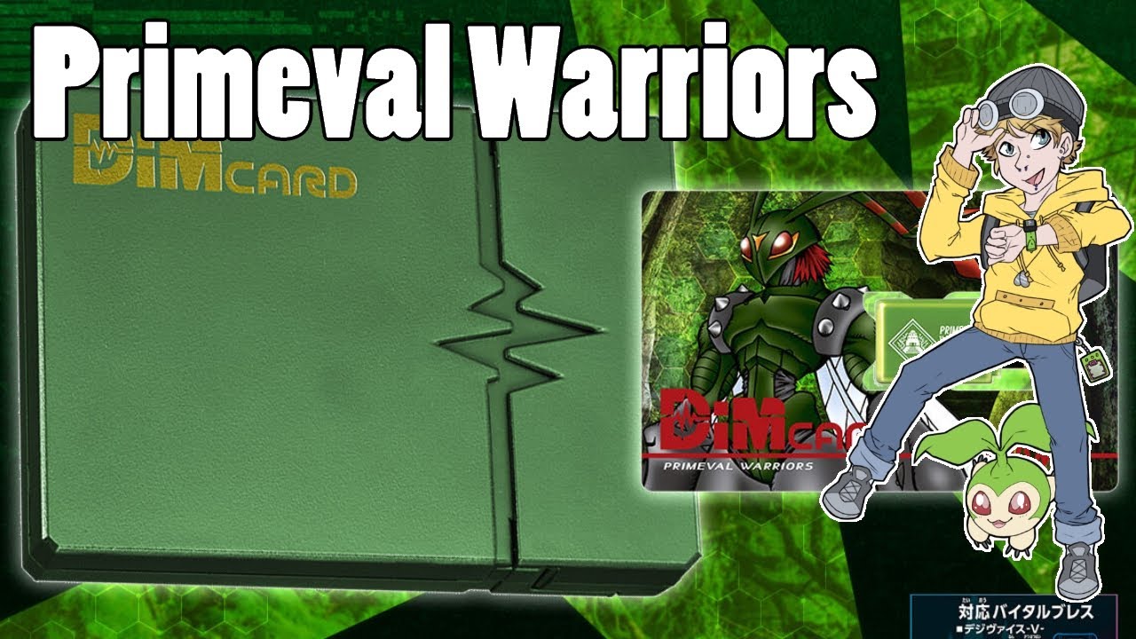 DimCARD HOLSTER vol02 & Primeval Warriors Dim Card Unboxing | Vital Bracelet Digimon Digital Monster