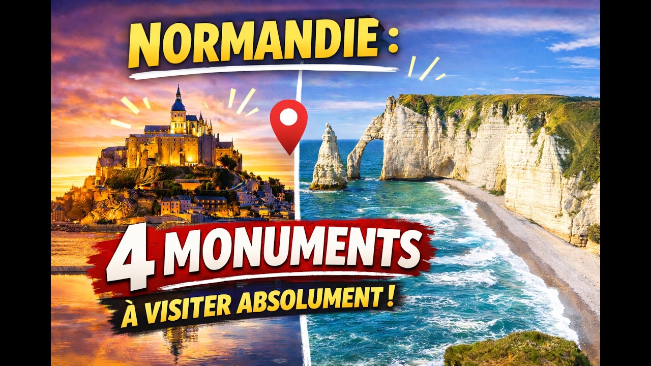 4 MONUMENTS à visiter ABSOLUMENT en NORMANDIE !  (et ce n’est pas le Mont-Saint-Michel !)