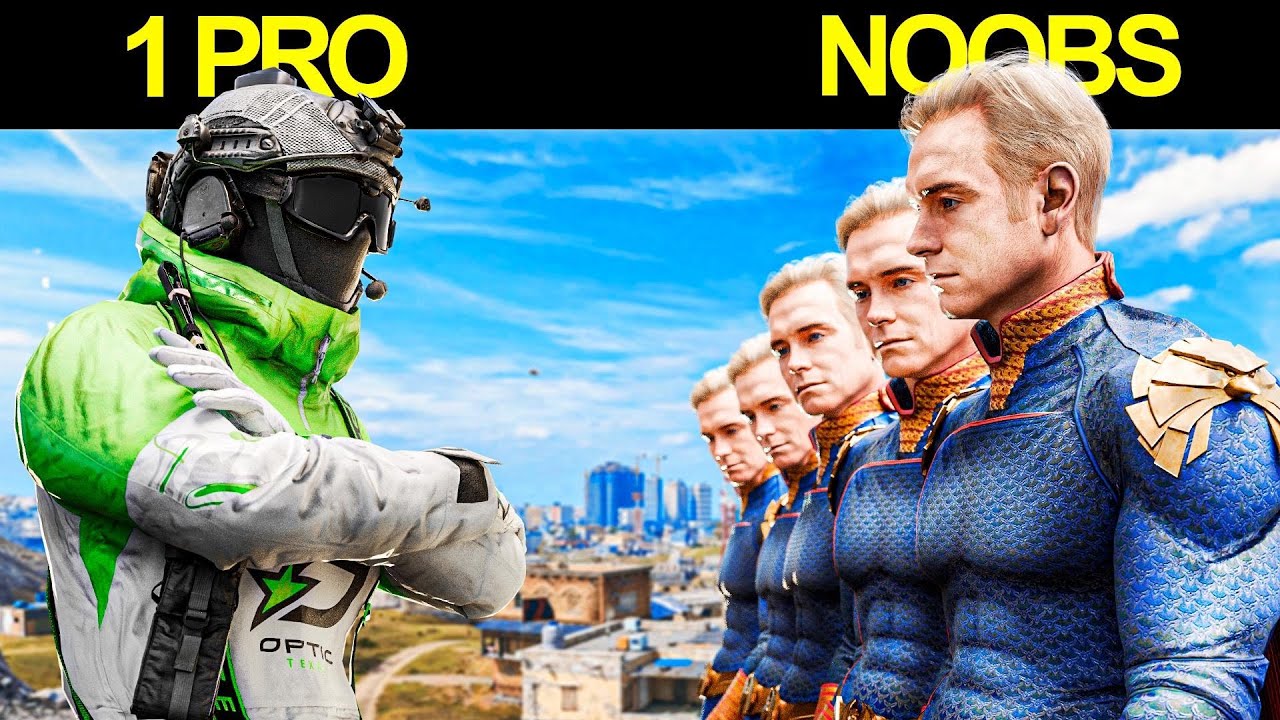 CAN 5 NOOBS BEAT 1 COD PRO