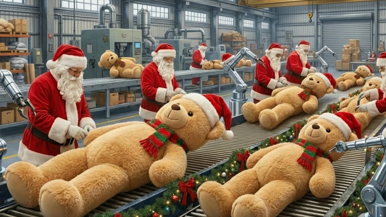 Inside Santa’s Teddy Bear Factory: The Hidden Process Behind Christmas Teddy Bears (Full Process)
