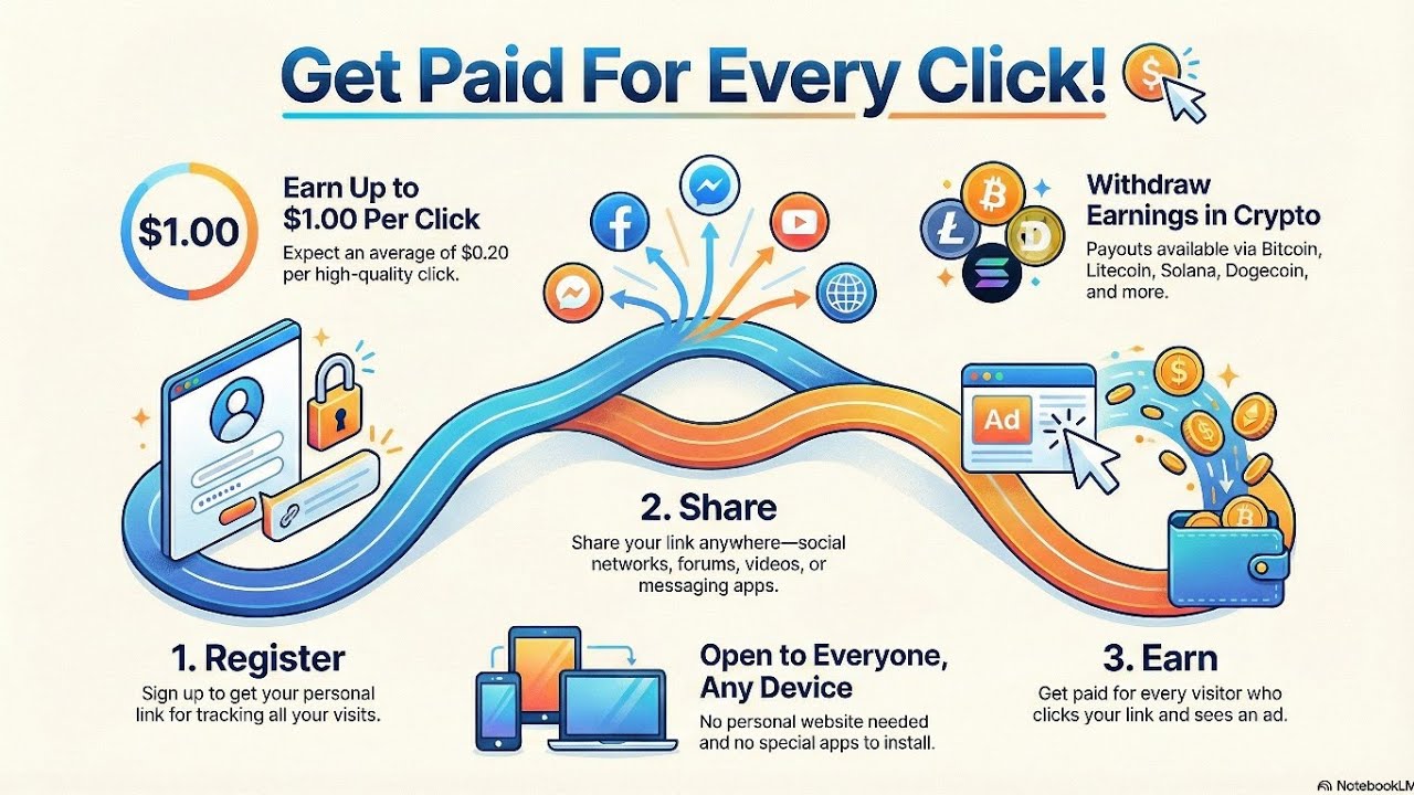 Get Paid For Every Click With Clickviral! #makemoneyonline #clicktoearn #workfromhome2026 