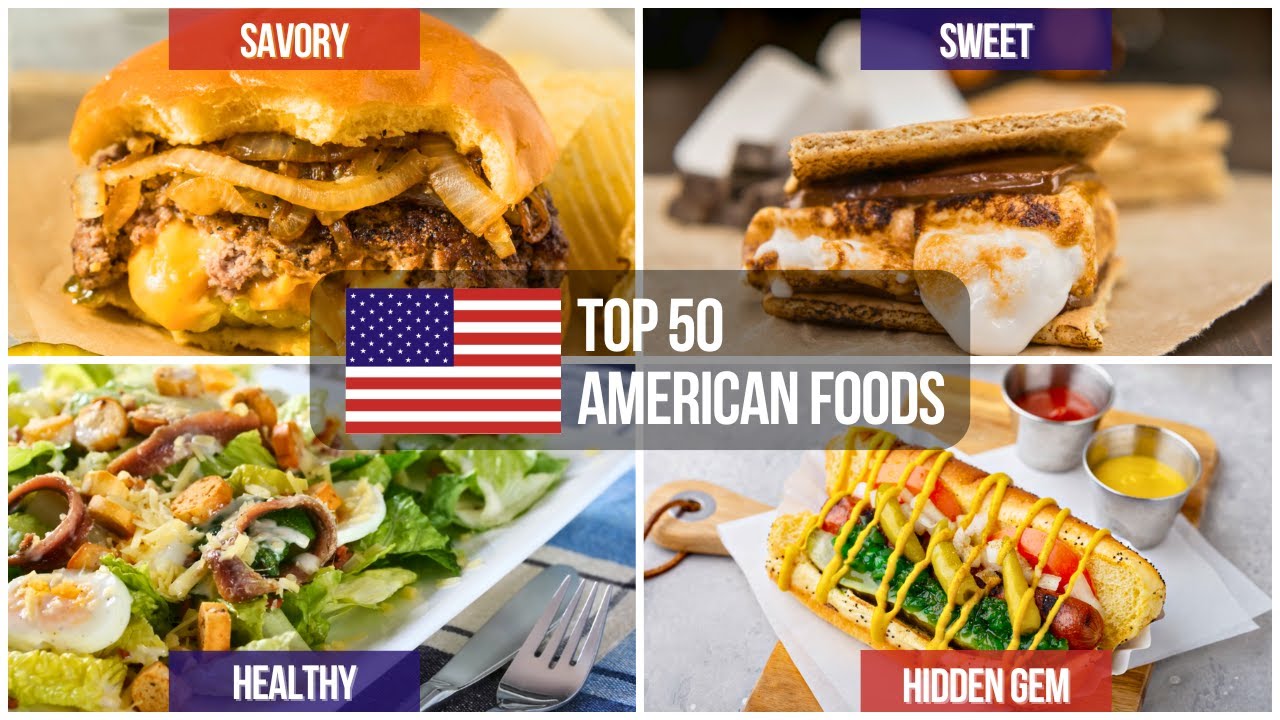 Top 50 American Foods |🇺🇸🍔| USA Foods