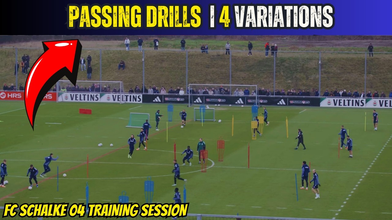 🎯🔰FC Schalke 04 Training Session / 4 Passing Warm Up Drills