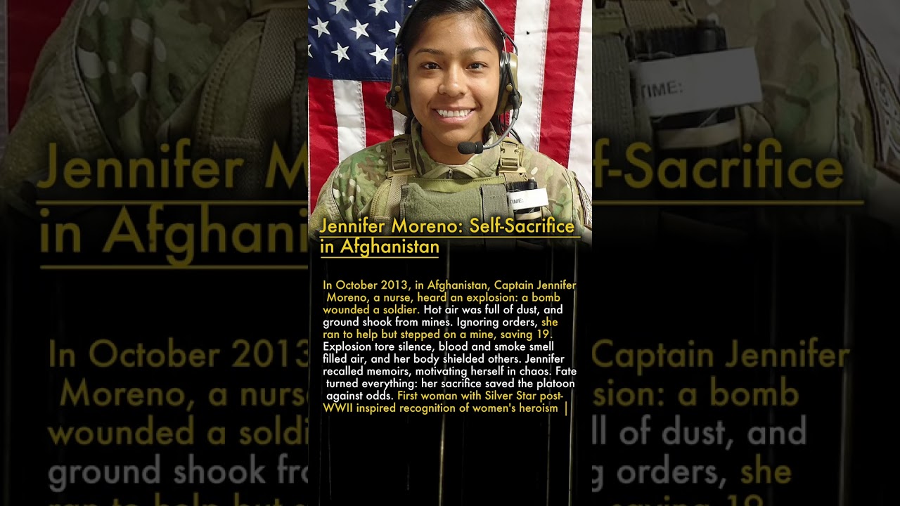 🦸&zwj;♀️ Jennifer Moreno: Self-Sacrifice in Afghanistan 💥🙏