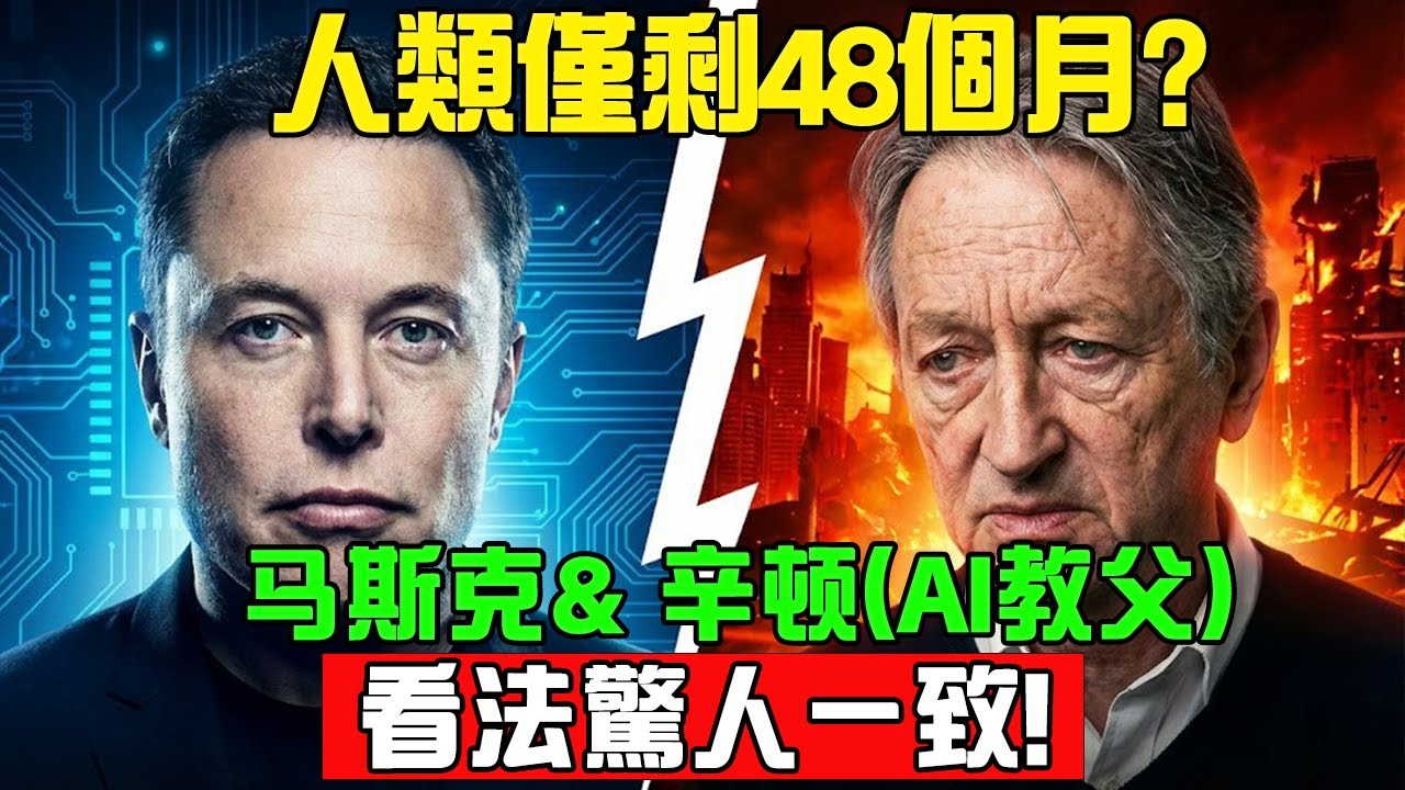震撼預言！2026 年是人類存亡關鍵？馬斯克與AI教父齊發「最終警告」：生存倒數48個月！#熱門 #馬斯克 #人工智能 #2026預言 #Optimus #AI危機 #人類未來