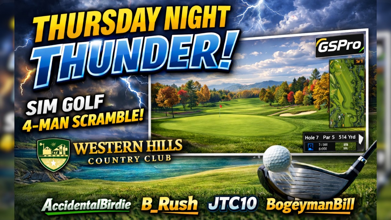 Western Hills Country Club - Thursday Night Thunder - 4-Man Scramble - Current Handicap 10.9
