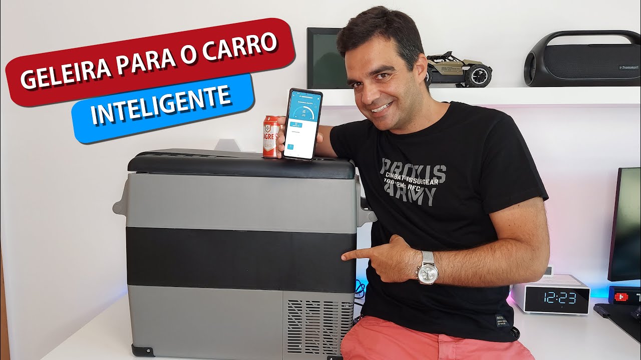 É INTELIGENTE! Geleira de 55L Portátil para o CARRO!