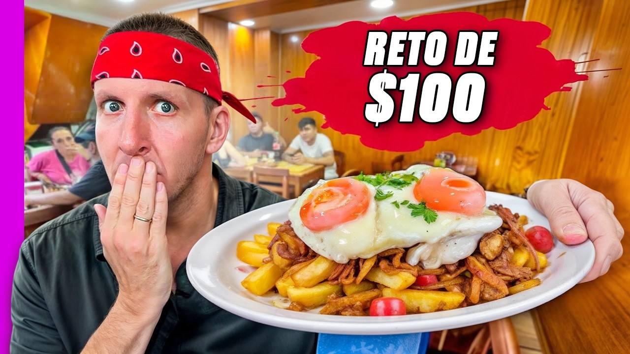 &iexcl;Desaf&iacute;o de Comida Callejera por $100! &iexcl;Los Locales Me Odian!