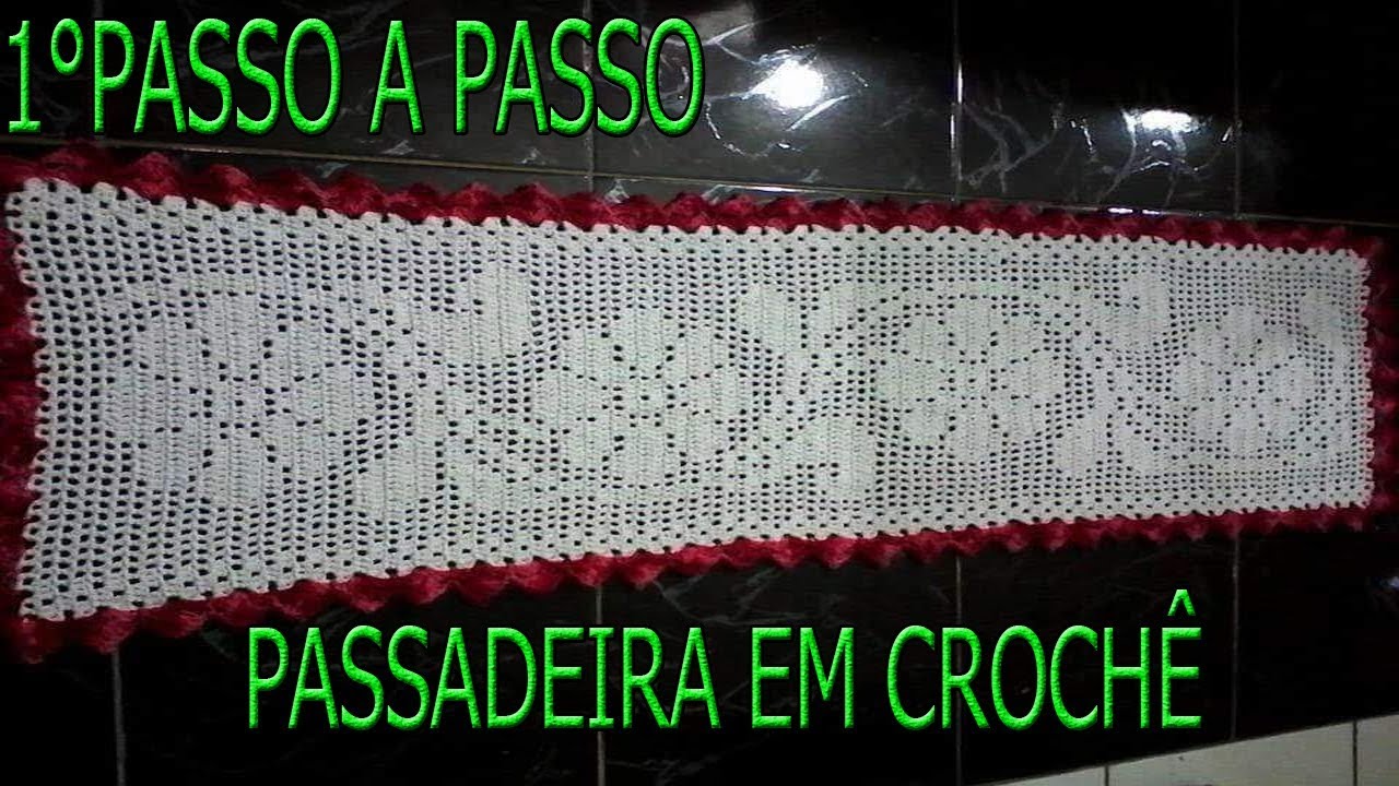 1 PASSO A PASSO DESSA LINDA MARAVILHOSA PASSADEIRA FEITA COM BARBANTES SOBERANO