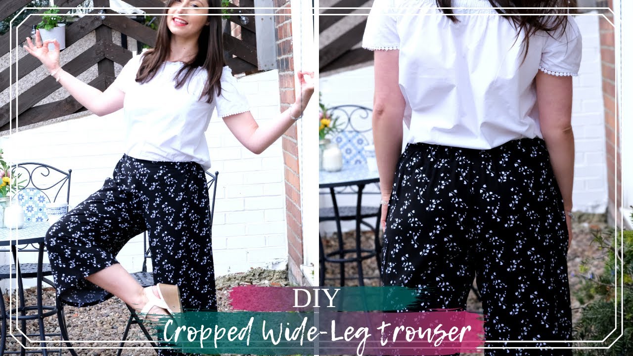 DIY Cropped Wide-Leg Trousers | Making Tilly & the Buttons 'Safiya' Trousers