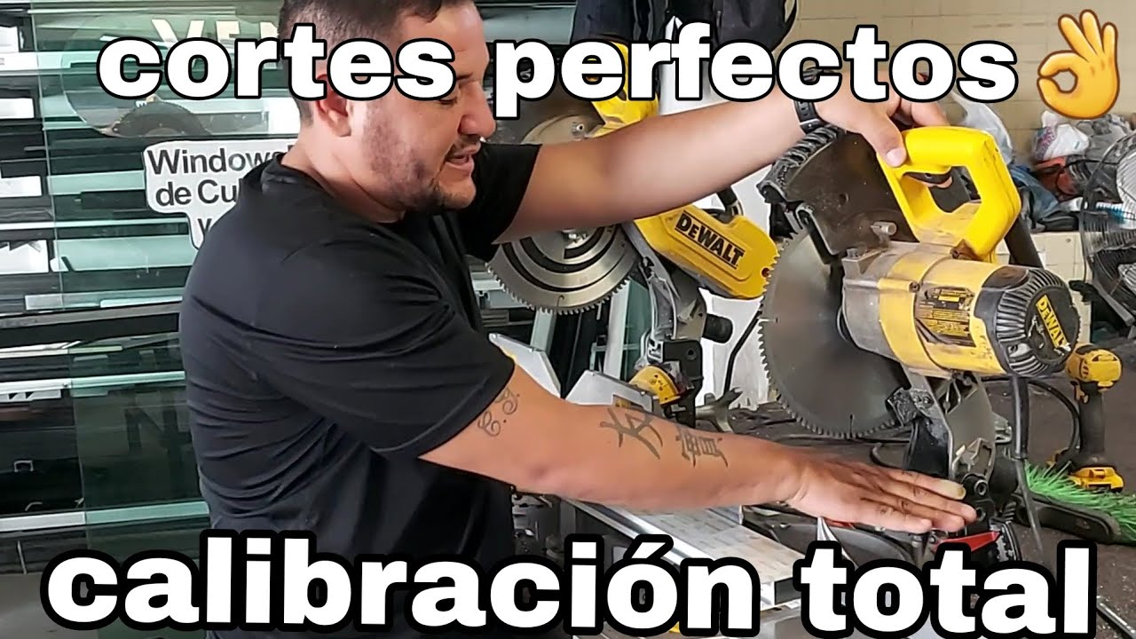 como calibrar tu sierra inglete y aser cortes perfectos 👌