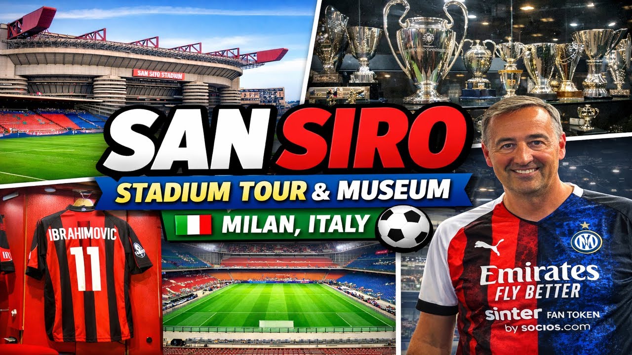 San Siro Stadium Tour & Museum Milan Italy | Full Tour of AC Milan & Inter’s Home