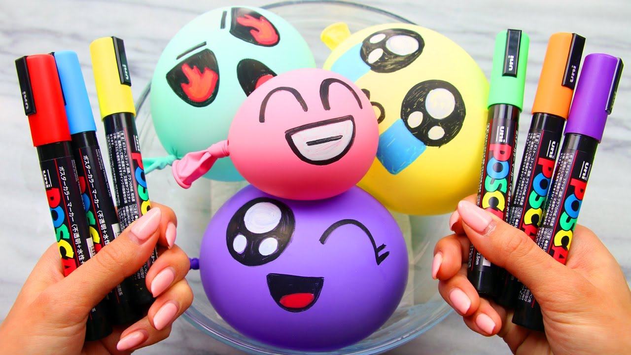 Most Satisfying Slime ASMR Video! Making Slime with Balloons and Relaxing Slime Coloring #11!