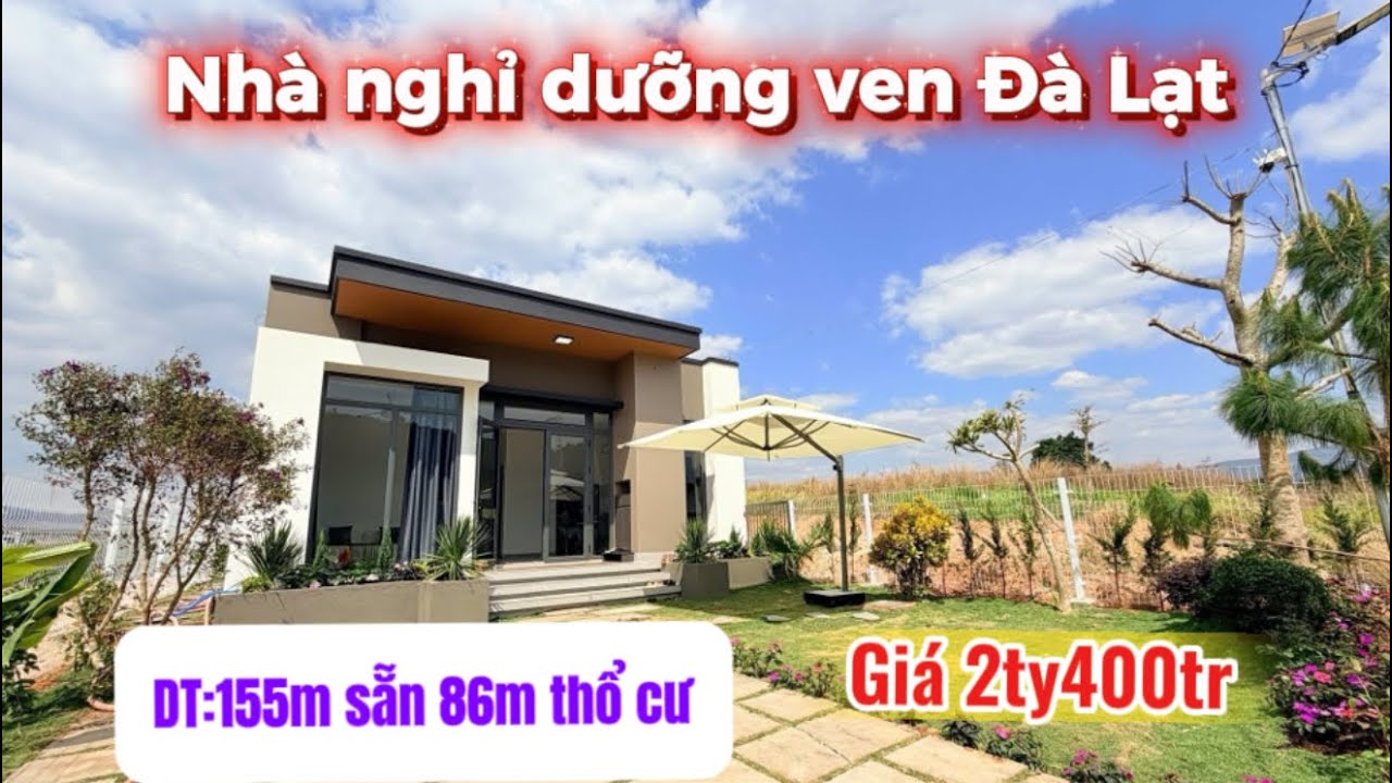 Nhà nghỉ dưỡng vùng ven Đà lạt vừa xây mới toanh đầy đủ nội thất #bđs 