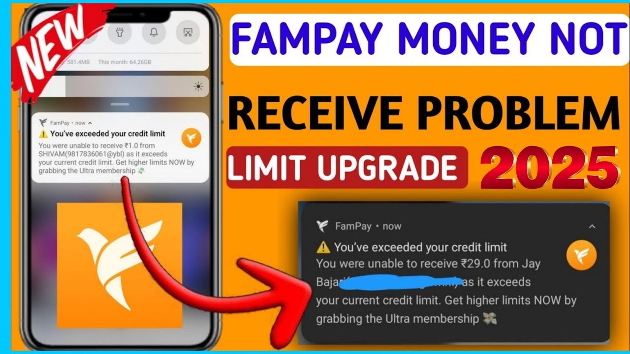 Fampay Money Not Receive | You've Exceeded Your Credit Limit 2025