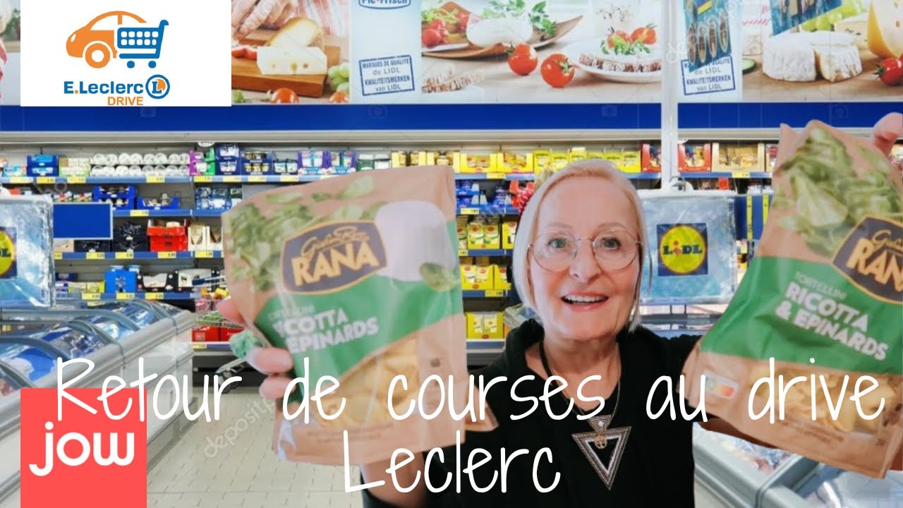 Retour de courses au drive Leclerc avec JOW 😉