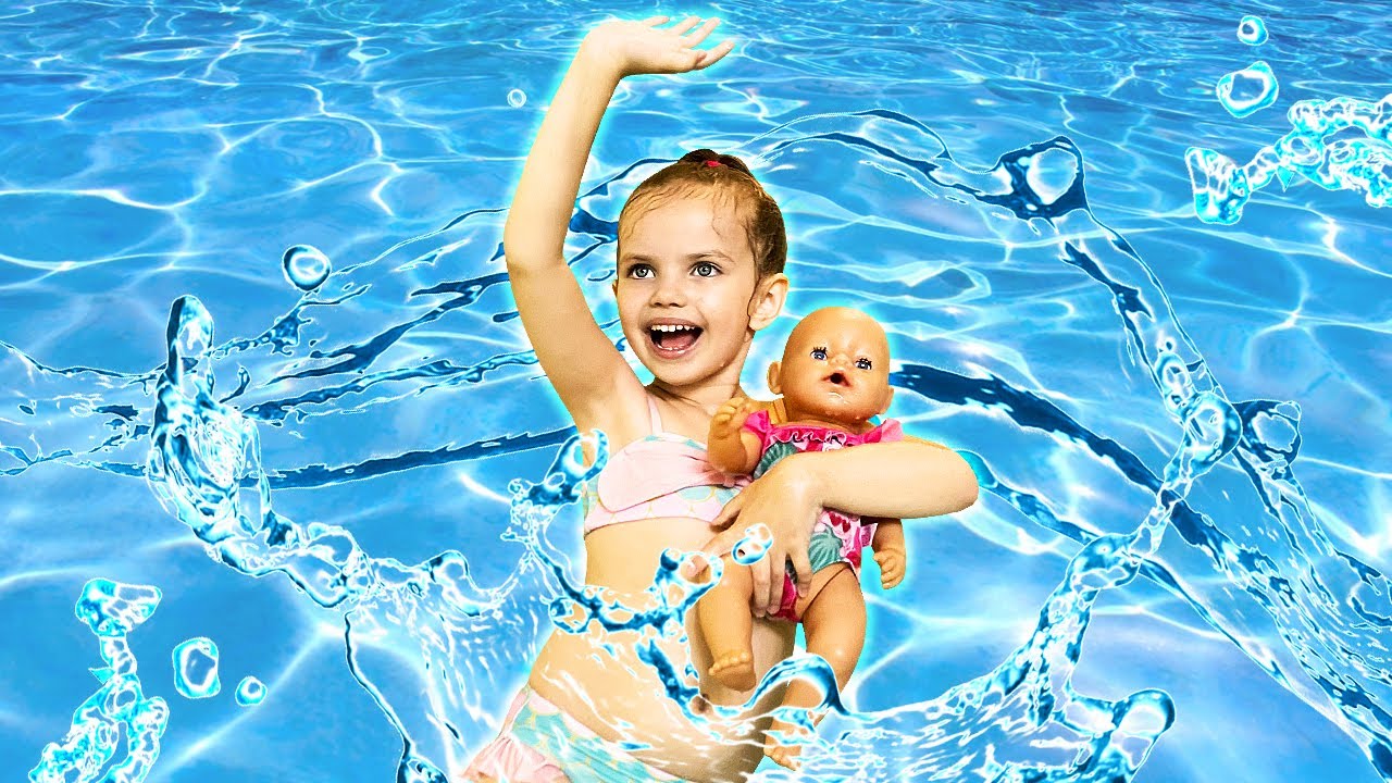 En el jardín y en la piscina: las aventuras de Maya y Lina