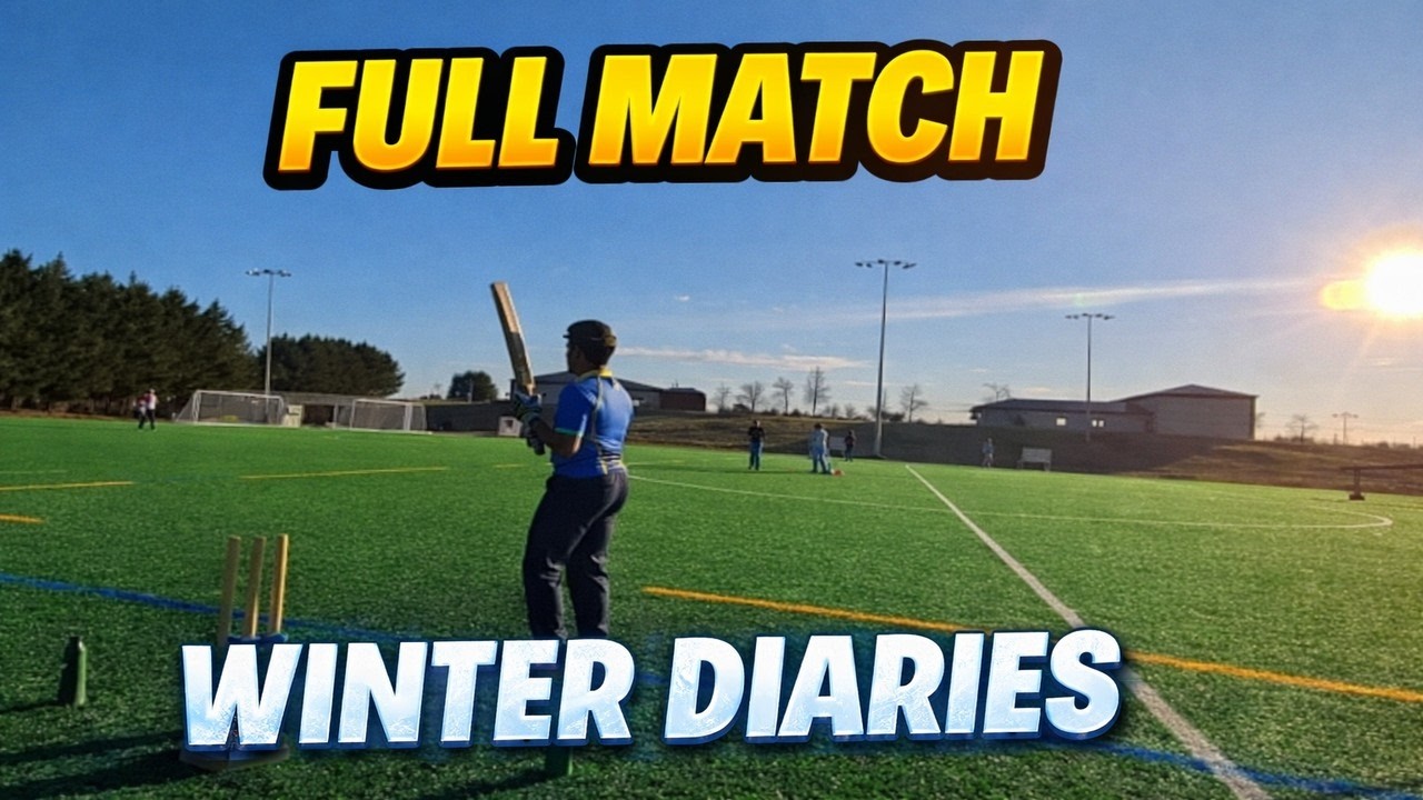 Full Match in Winter ❄️🏏 | Winter Diaries #cricket