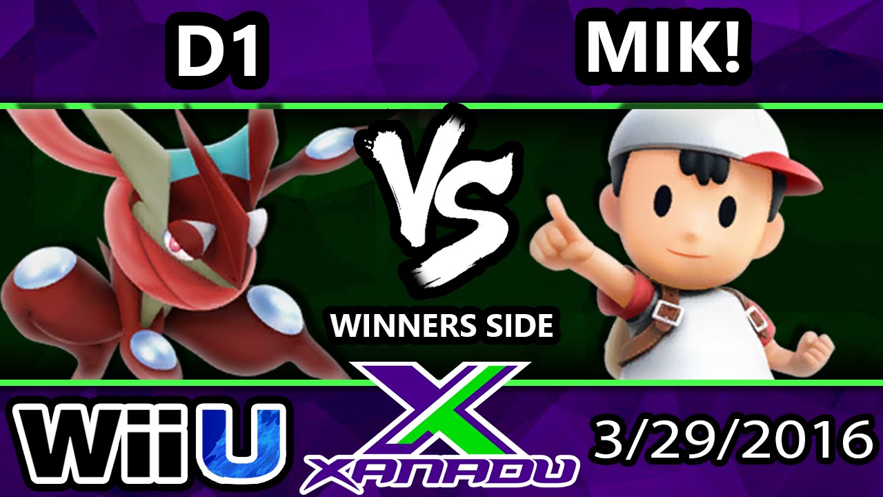 S@X 143 - Mik! (Ness) Vs. D1 (Greninja) SSB4 Tournament - Smash Wii U - Smash 4