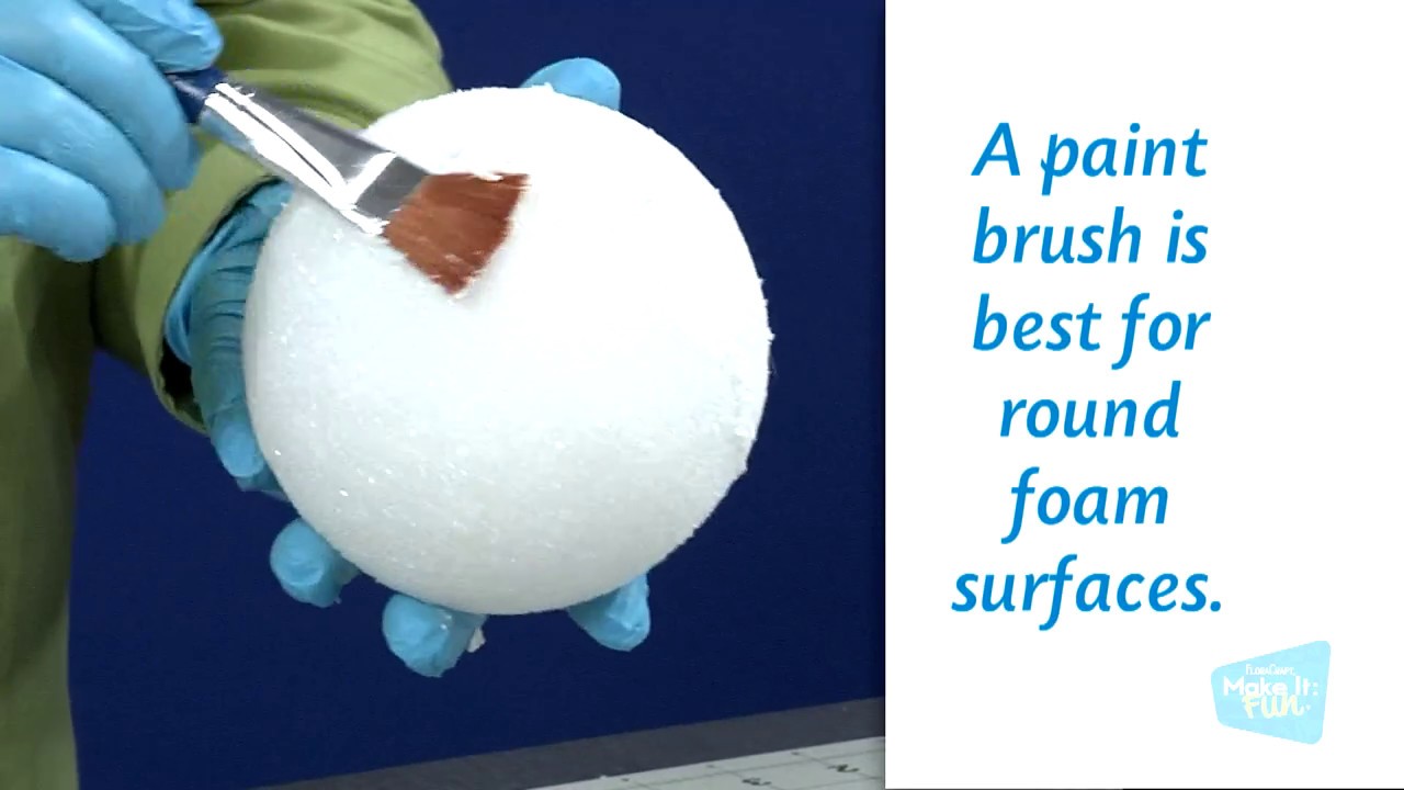 Tips and Techniques for working with FloraCraft Smooth Finish - paintable surface on Styrofoam!