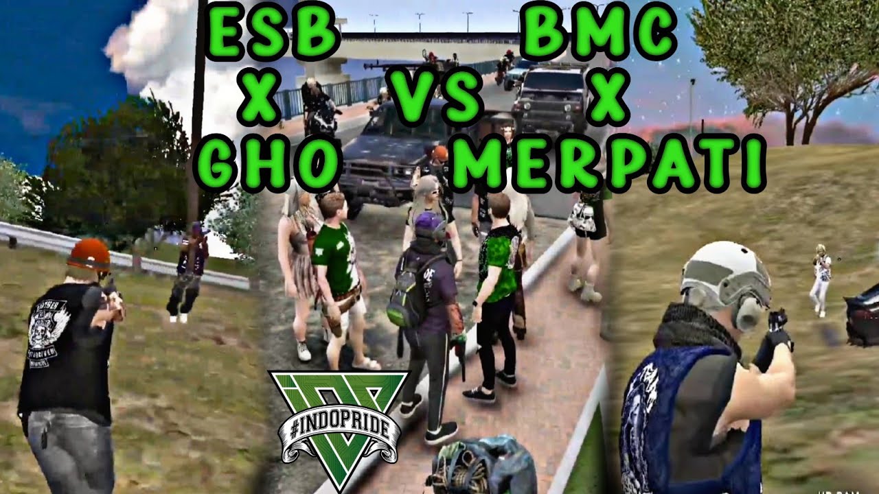 ESB X GHO VS BMC X MERPATI, CLASH DIDAERAH JEMBATAN PULAU     #esb #ghogang #bmc #xidp #indopriderp