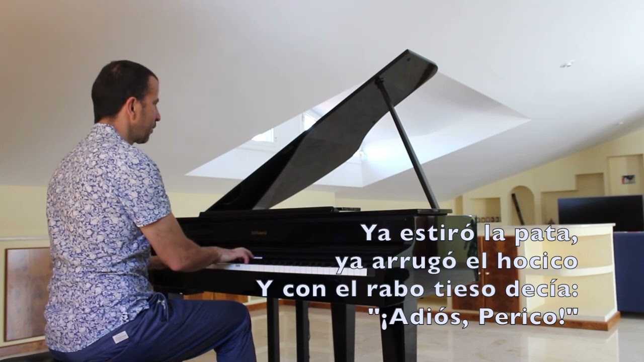 Ya se murió el burro de la tía Vinagre - Popular española - Adaptación para piano con letra