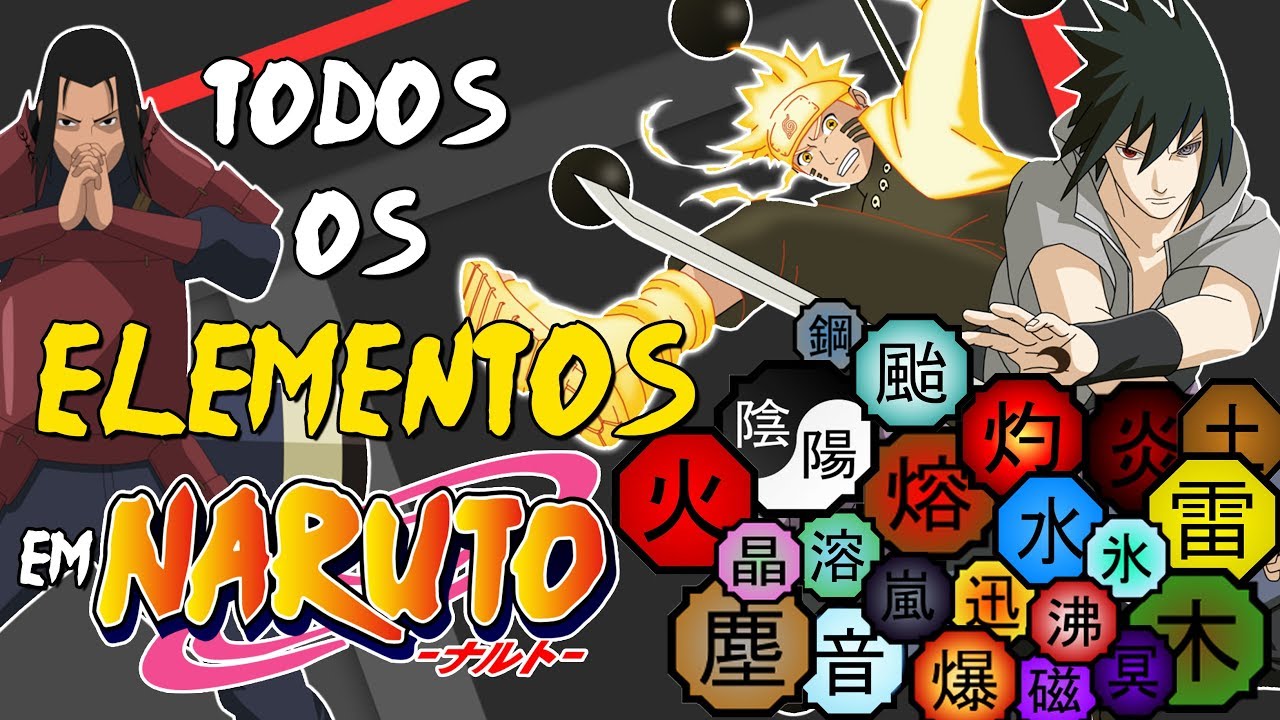 CONHEÇA TODOS OS ELEMENTOS DA NATUREZA EM NARUTO!!