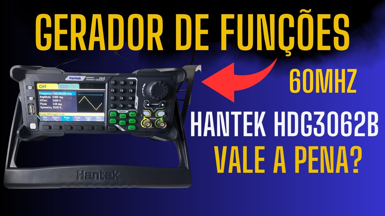 Gerador de Funções 60MHZ HANTEK HDG3062B