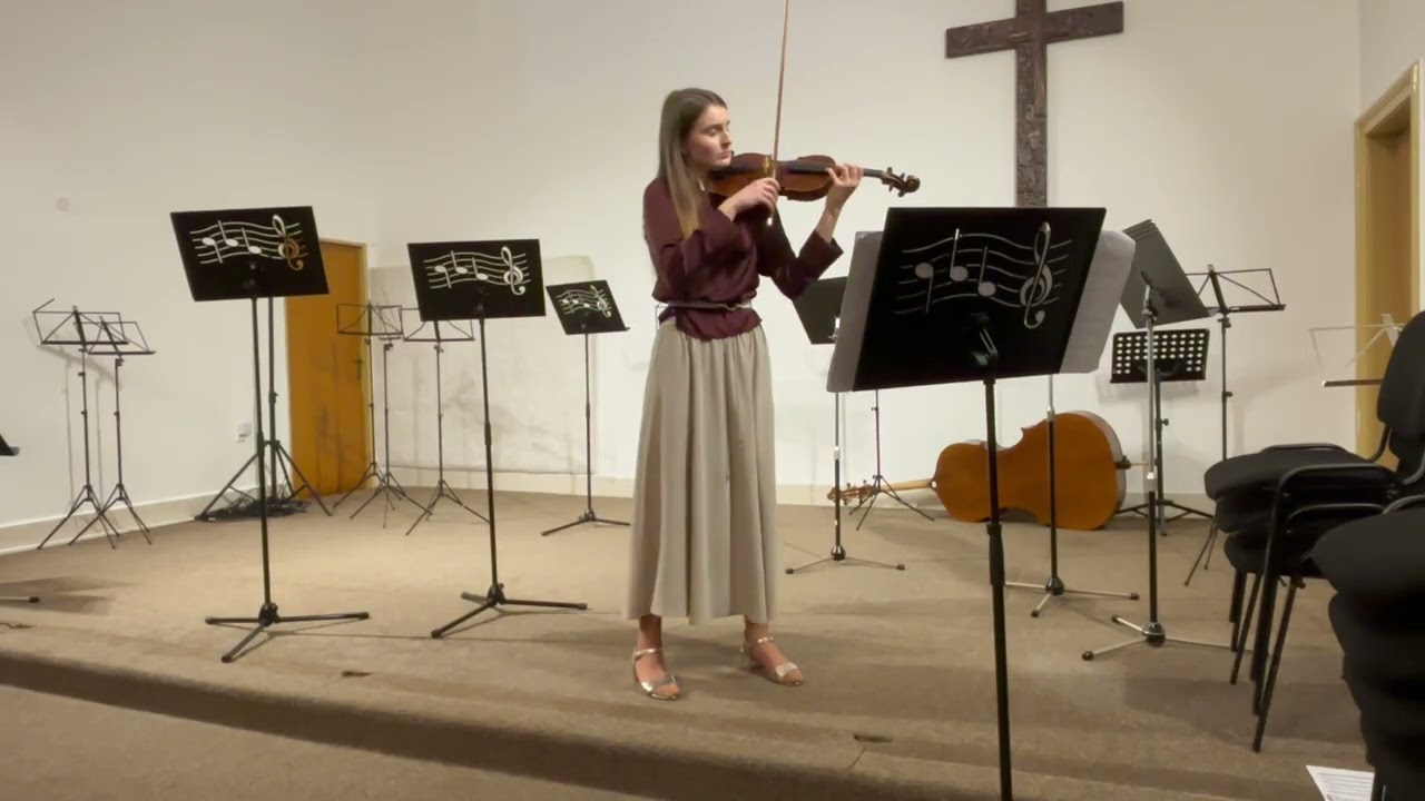 Adam Skoumal - Variace na cikánskou melodii pro housle a klavír, Helena Hampalová (14 let)