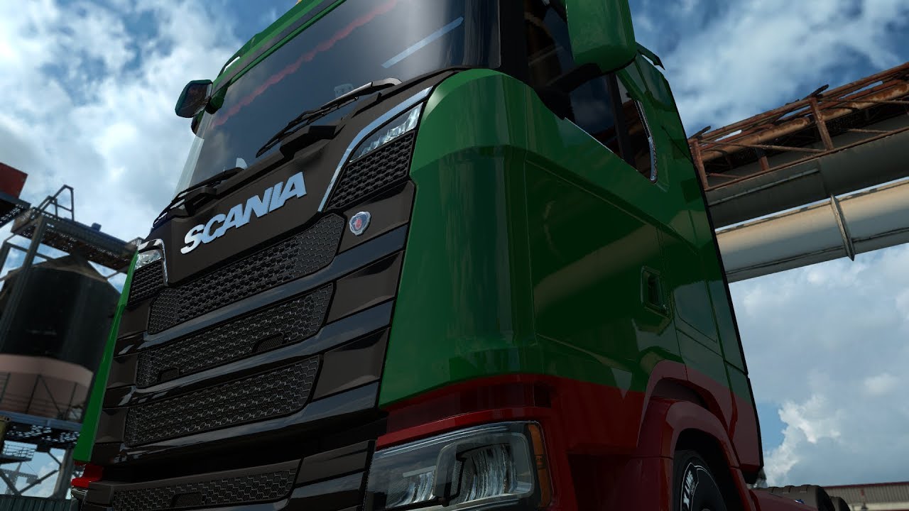 Euro Truck Simulator 2 Scania S730 V8 Szczecin, Poland to Kassel, Germany