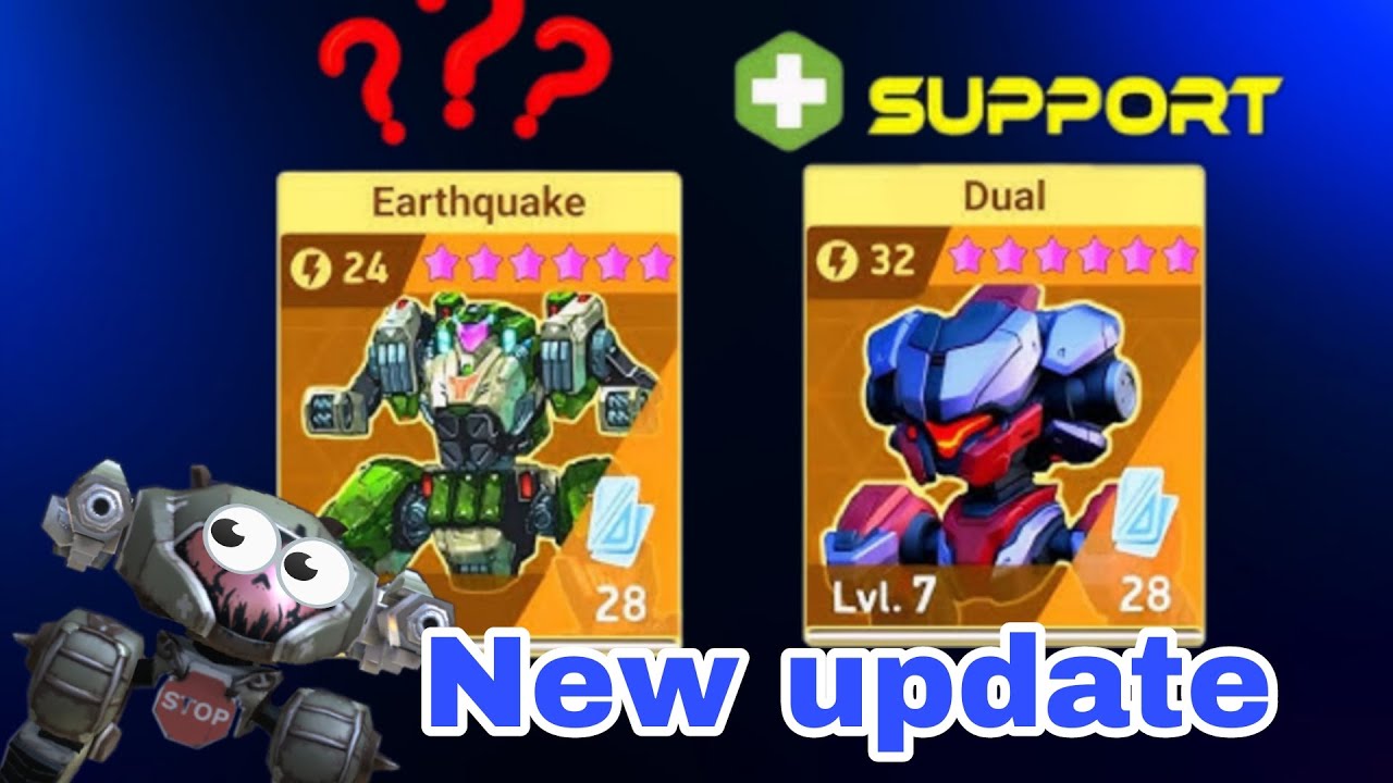 New update 😮 New mechs in mech arena dual & Earthquake  of mech arena 