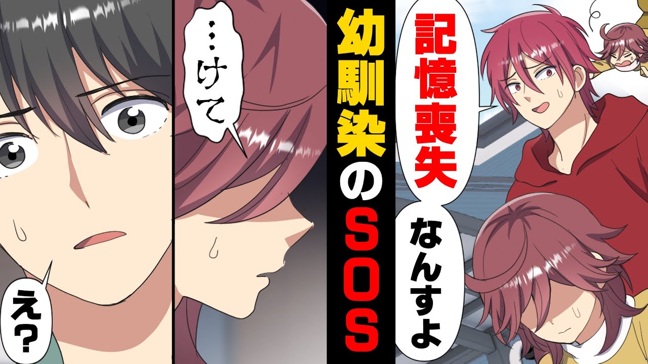 【漫画】「記憶喪失になってしまって...」先日元気な姿を見せていた幼馴染の女の子が、兄を名乗る男性に車椅子で押されているのを発見した。そして話を聞くと...→「...けて」真相は...