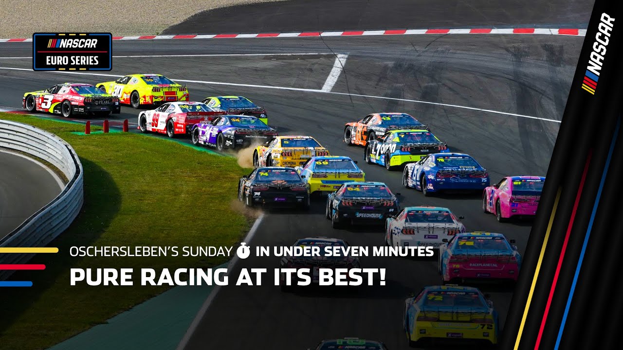Основные моменты короткой гонки: плей-офф EuroNASCAR Oschersleben 2025 менее чем за семь минут